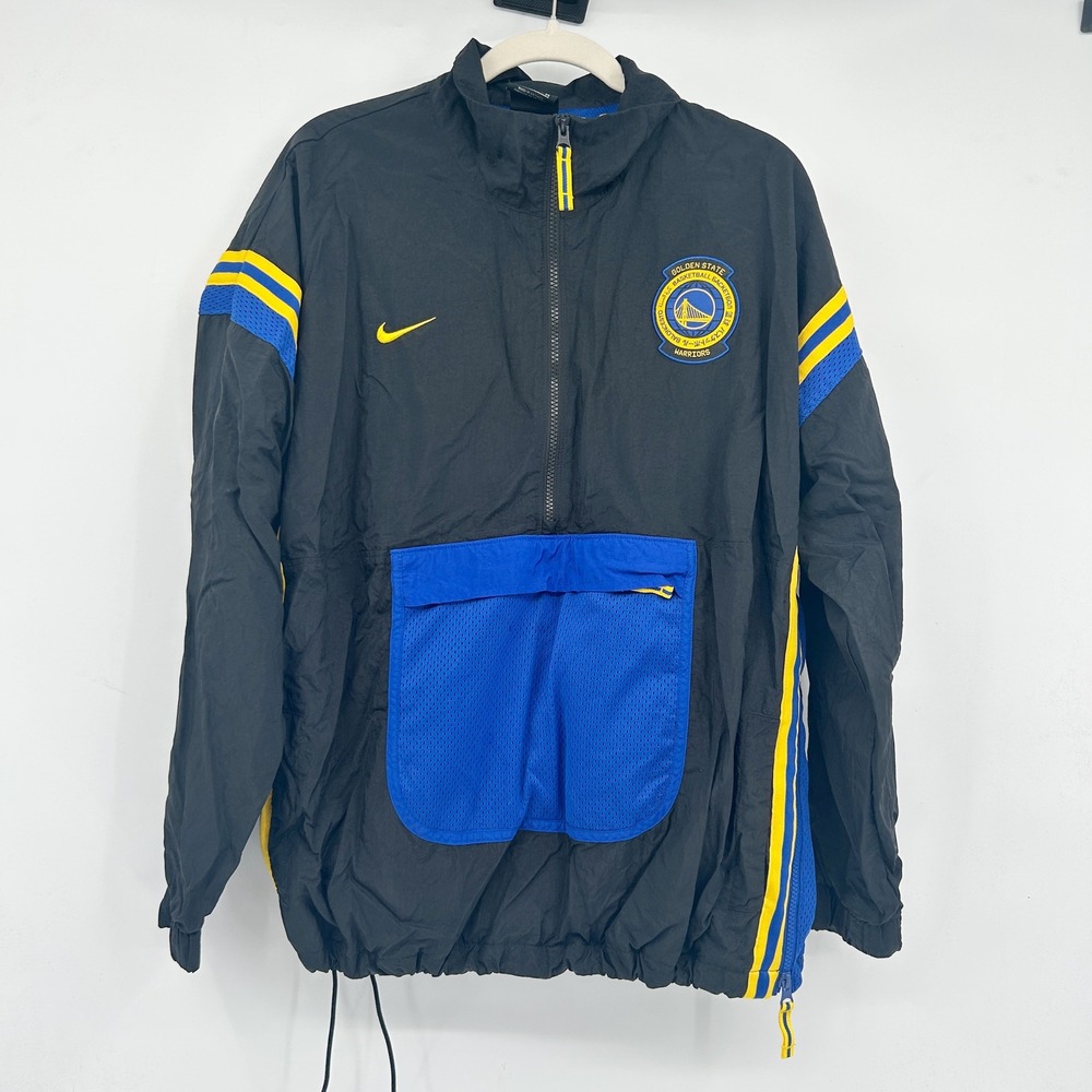 Nike x NBA Golden State Warriors Mens Courtside Track Jacket Size XL Basketball